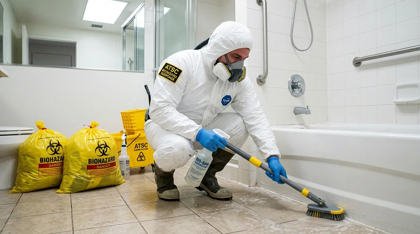 Decontamination equipment deployed for Blood Cleanup in West Bridgewater